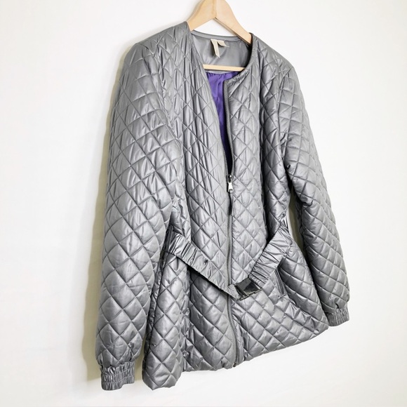 Forever, 21 gray quilted jacket - Picture 9 of 11